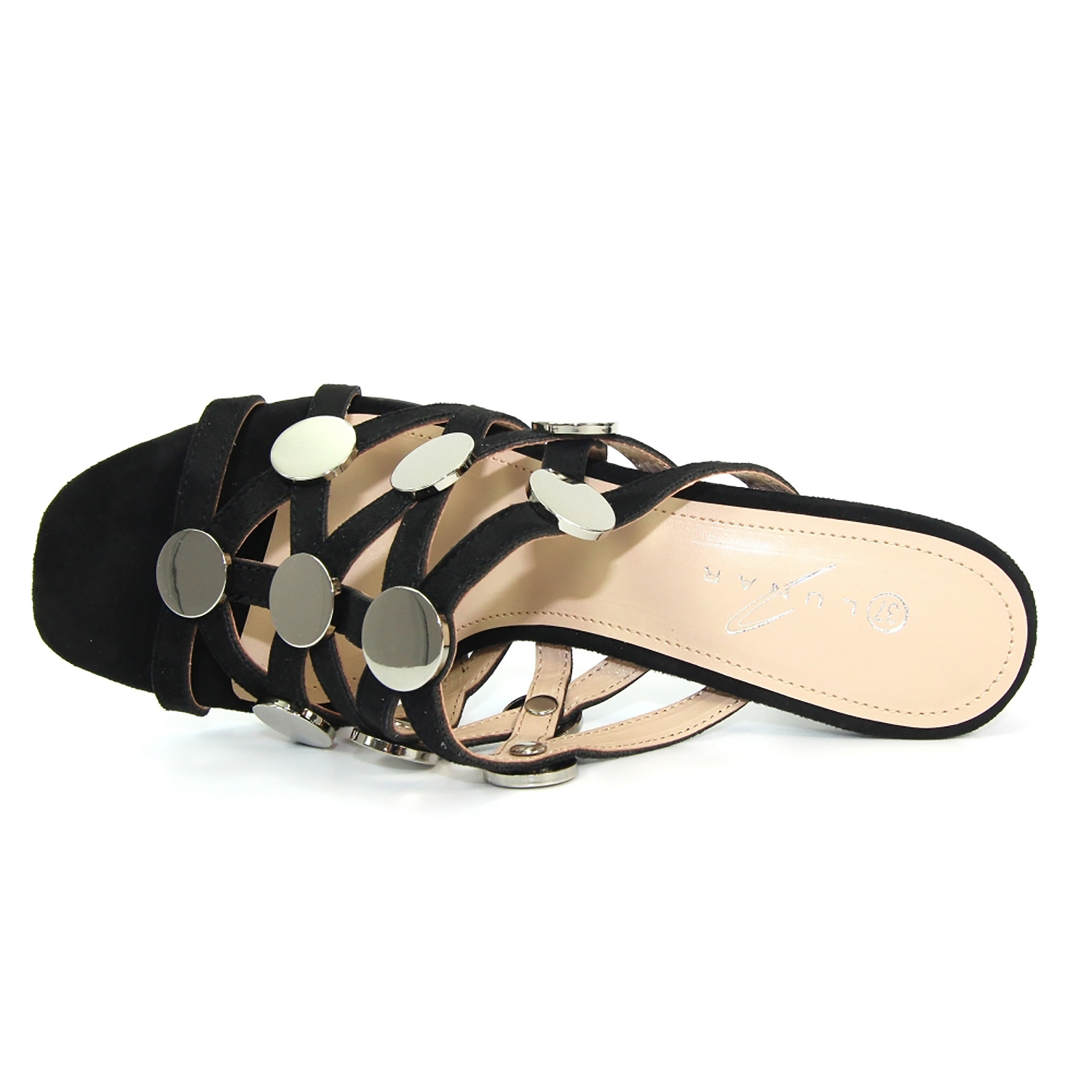 LUNAR SHOES Monserrat Heeled Mule Sandal in Black 5 monserrat heeled mule sandal p4001 244430 image
