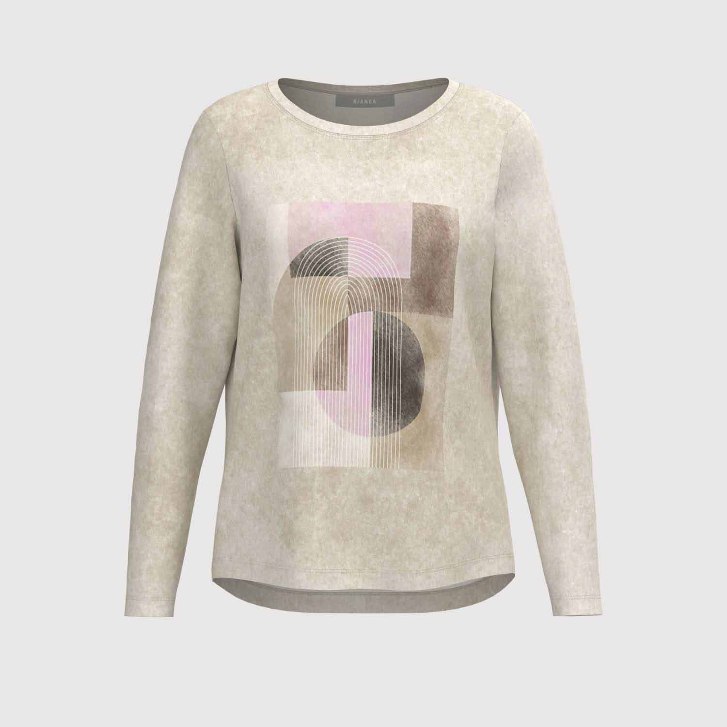 BIANCA Dami Shirt in Beige Mix 1 BIANCA Moden HW 2223 199 96155
