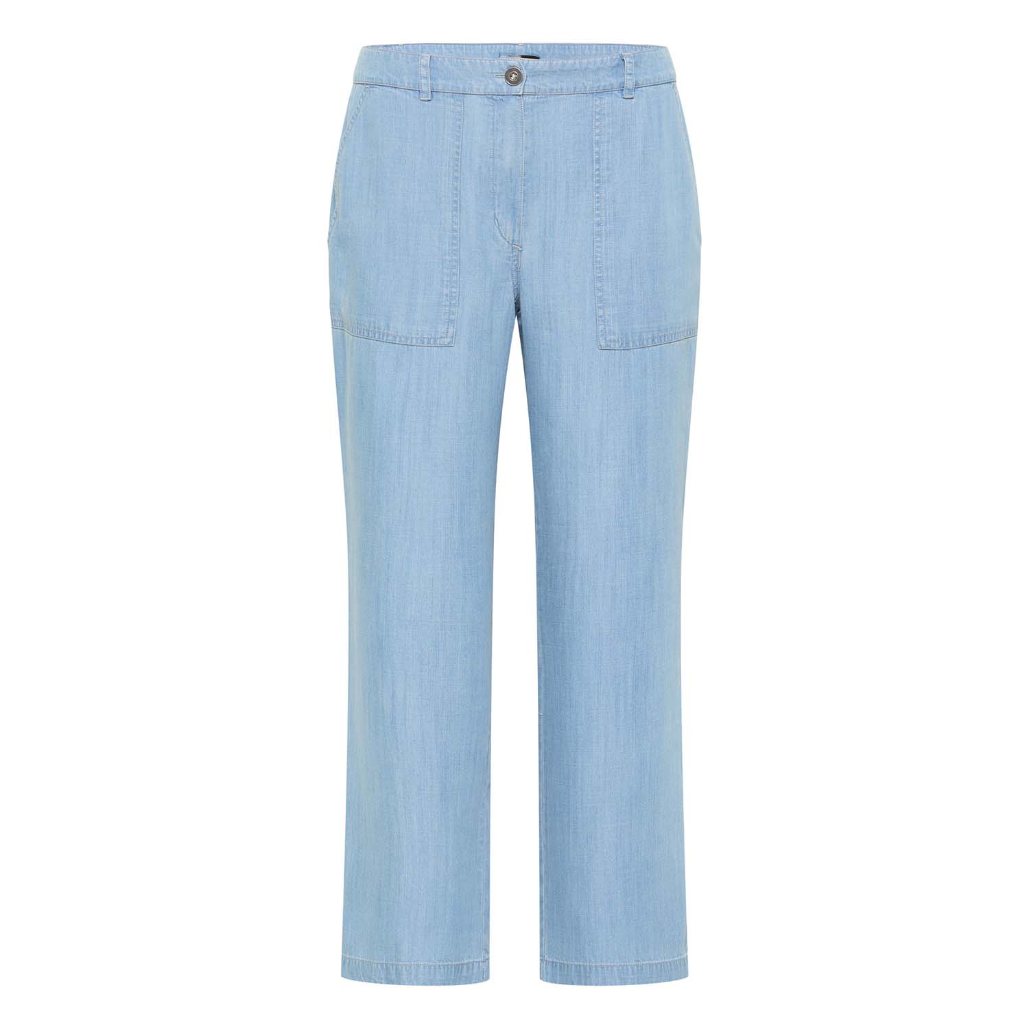 BARBARA LEBEK Bleached Denim Casual Trousers 1 Barbara Lebe Sommer 2023 740 86500032