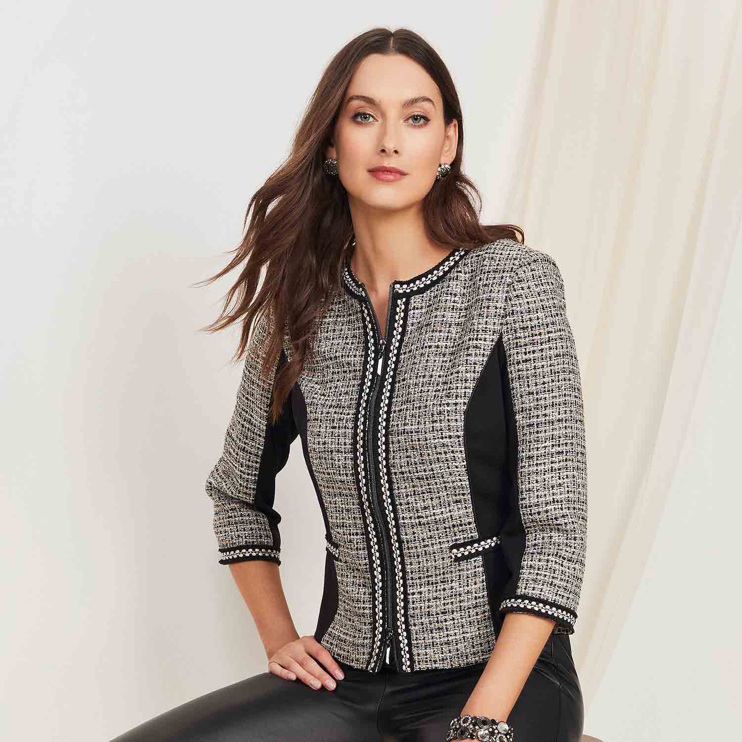 TIA Collarless Jacket - 77471-7834 1 241 77471 07834R