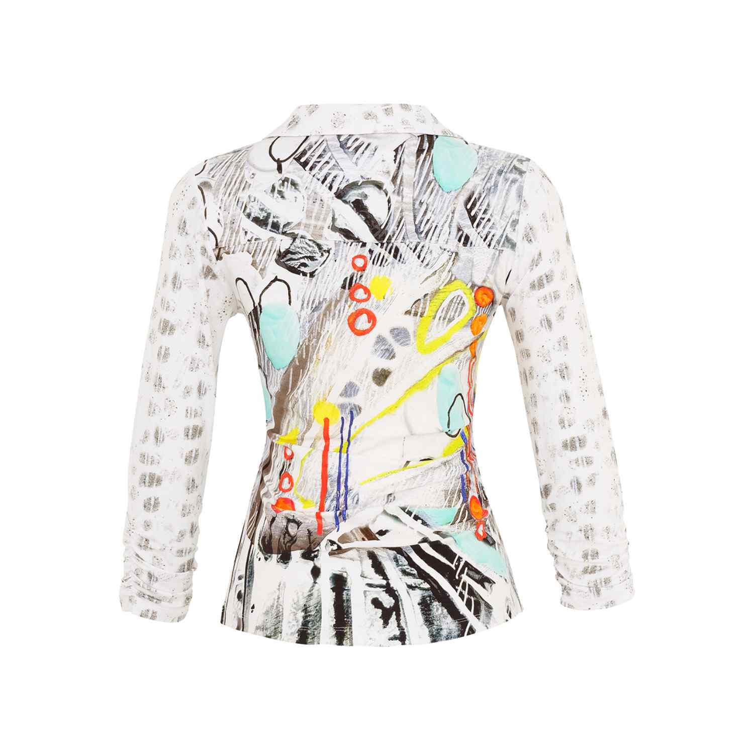 DOLCEZZA Sylvie Cloutier Shirt from the “Ca-Se-Celebre” Collection in Multi - 25603 2 25603 as back