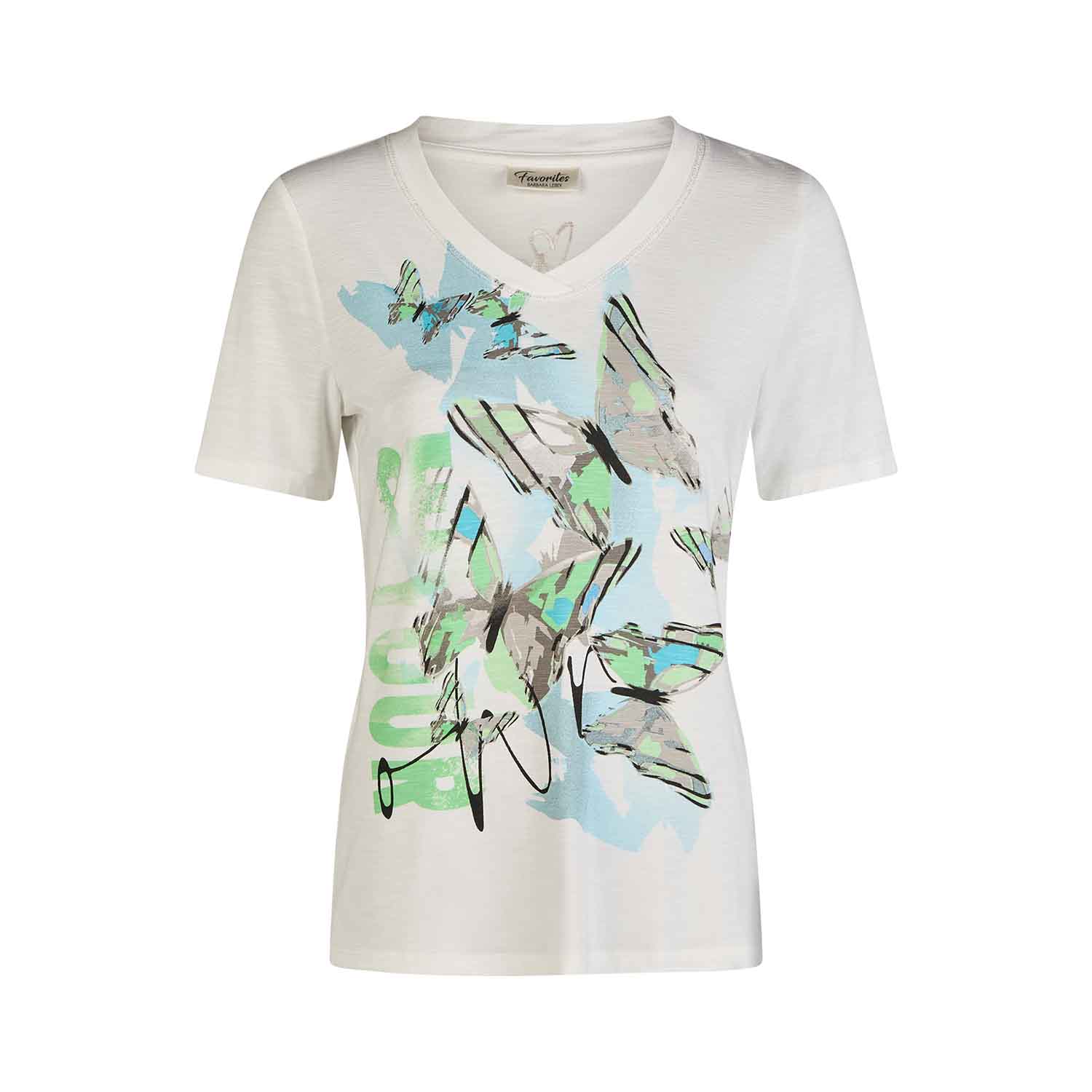 BARBARA LEBEK Front Print Tee - 77700052 1 Barbara Lebe Sommer 2025 120 77700052