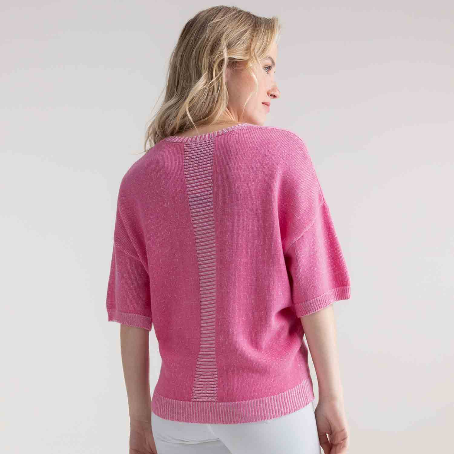 MARBLE Oversized Fit Sweater in Pink - 7884 2 7884 194 6 B