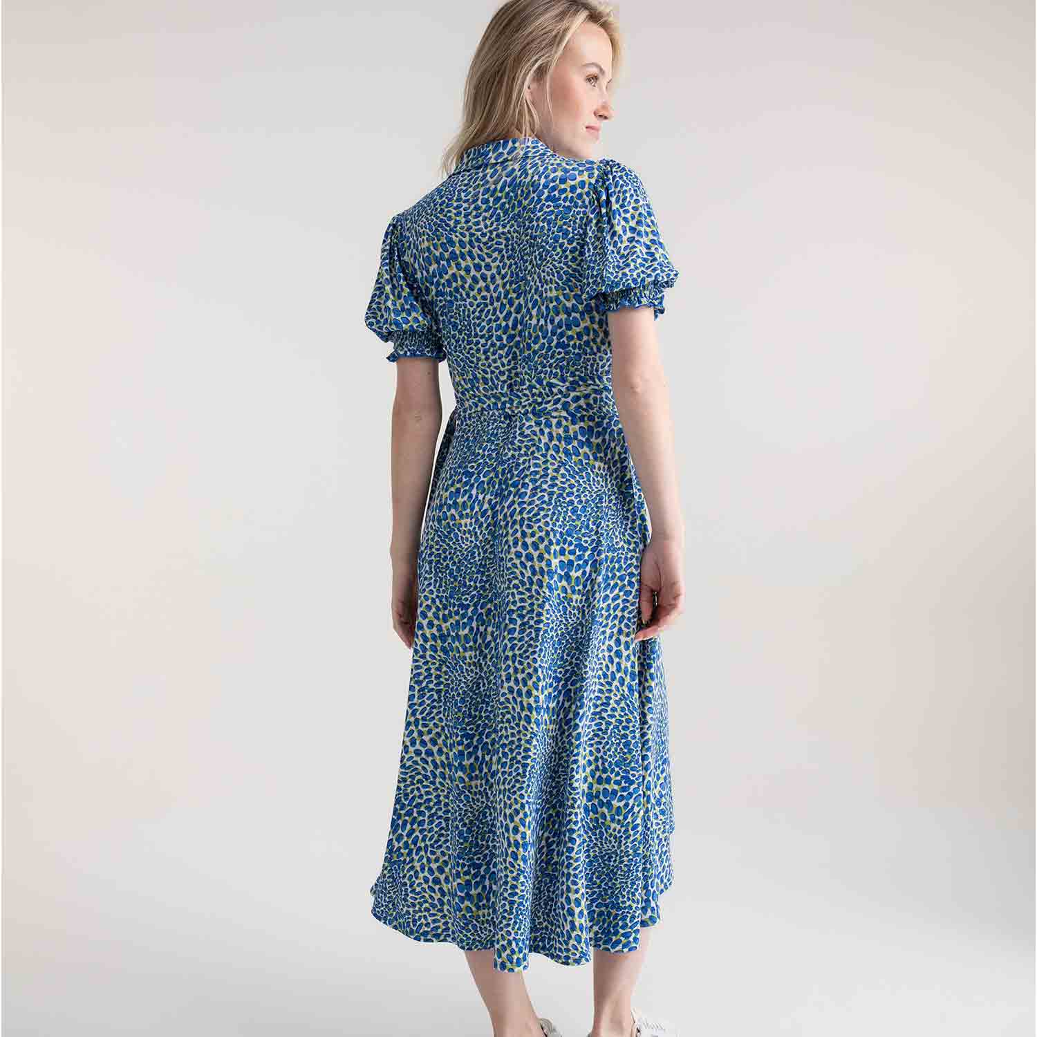 MARBLE Short Sleeve Dress in Cobalt - 7927 2 7927 153 4 B