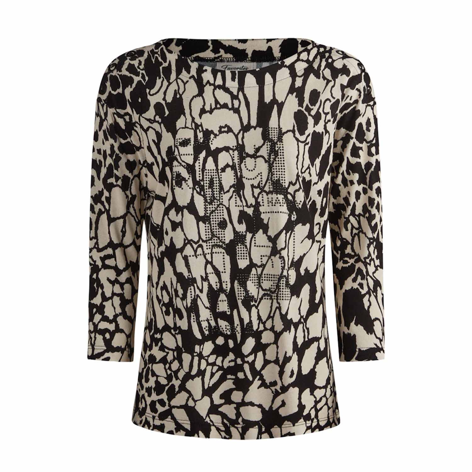 BARBARA LEBEK 75730052 SWEATSHIRT-BK/CRM 1 75730052