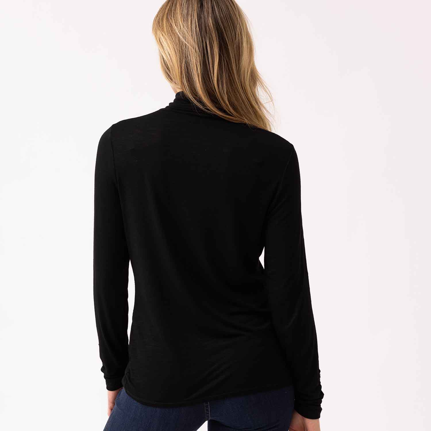 MARBLE POLO TOP 6400-BLACK 2 6400 101 B