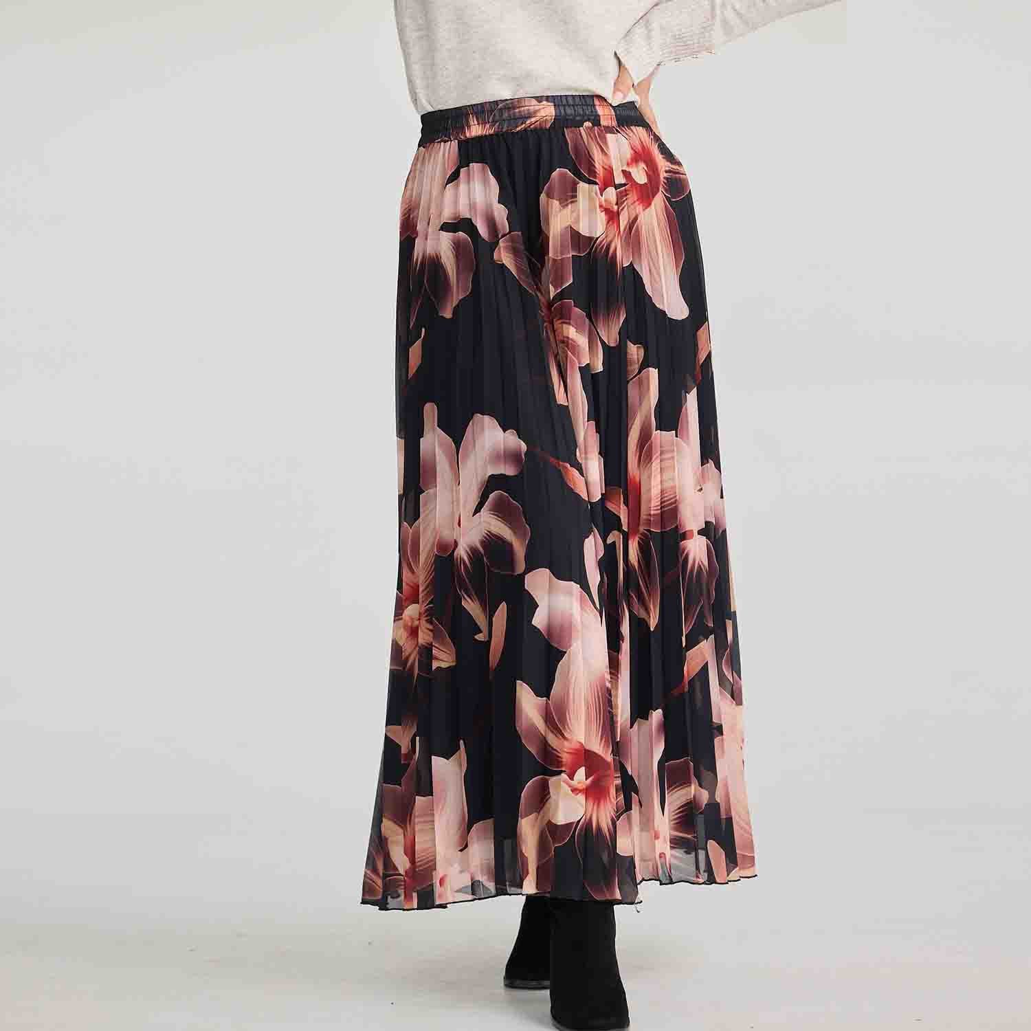 BRAVE&TRUE BT250121 PLEAT SKIRT-NIGHT ORCHID 3 BT25012 1 Alias Pleated Skirt Night Orchid 2