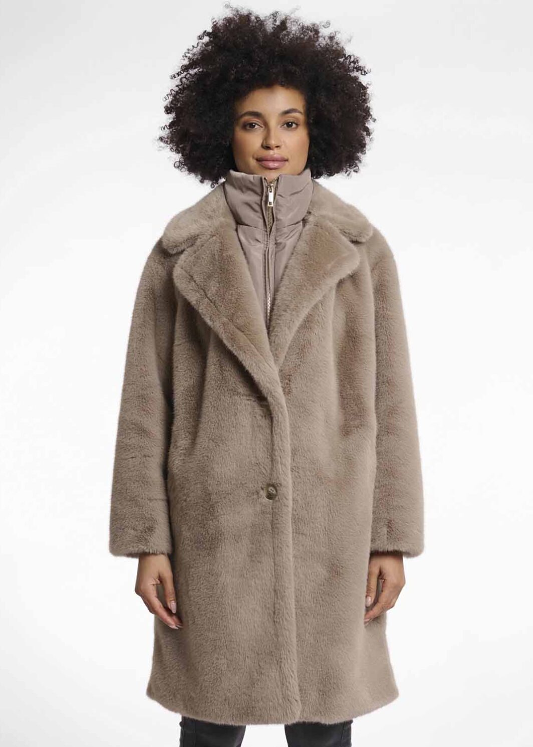 Rino Pelle Toffee Single Breasted Geesje Coat