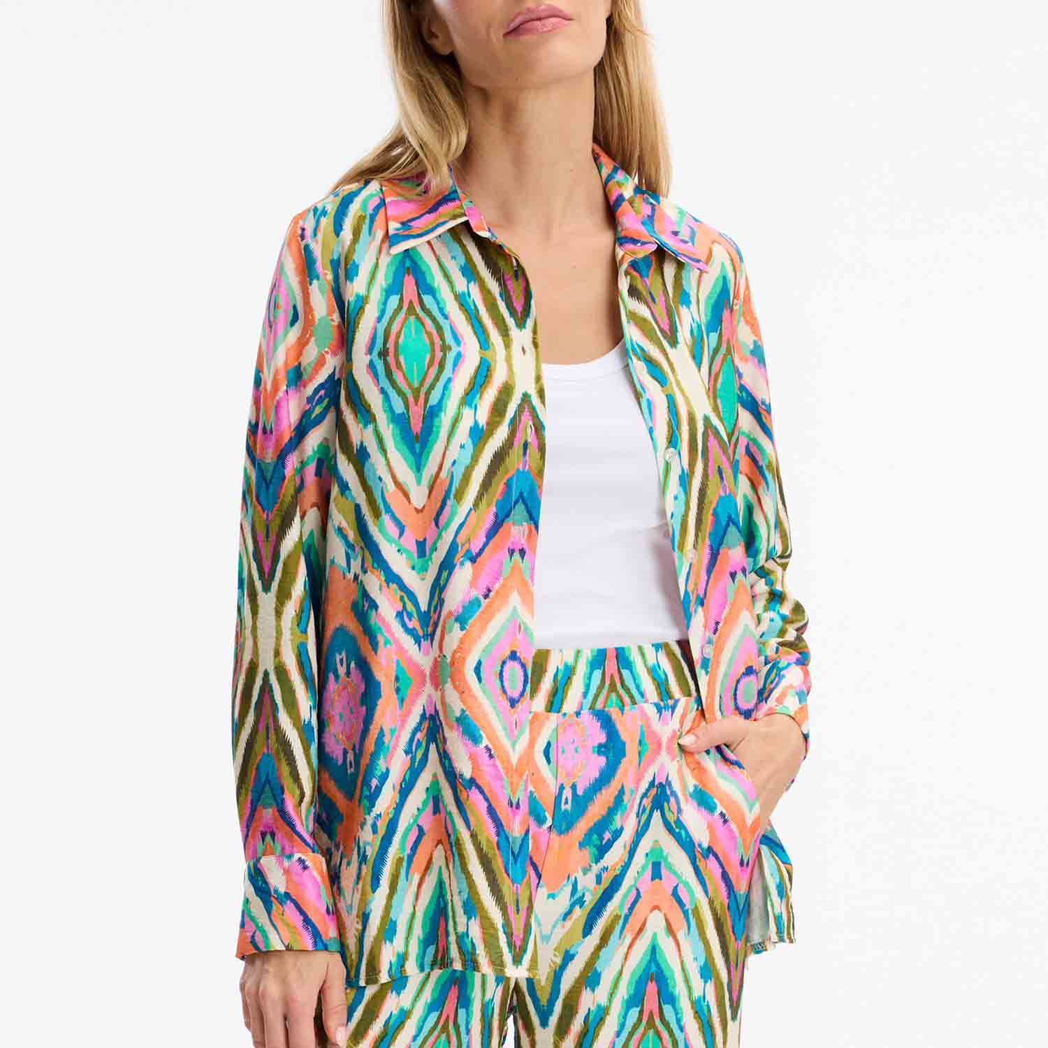 LEO&UGO EE621 BLOUSE-MULTI 2 LEO&UGO EE621 BLOUSE-MULTI - Image 2