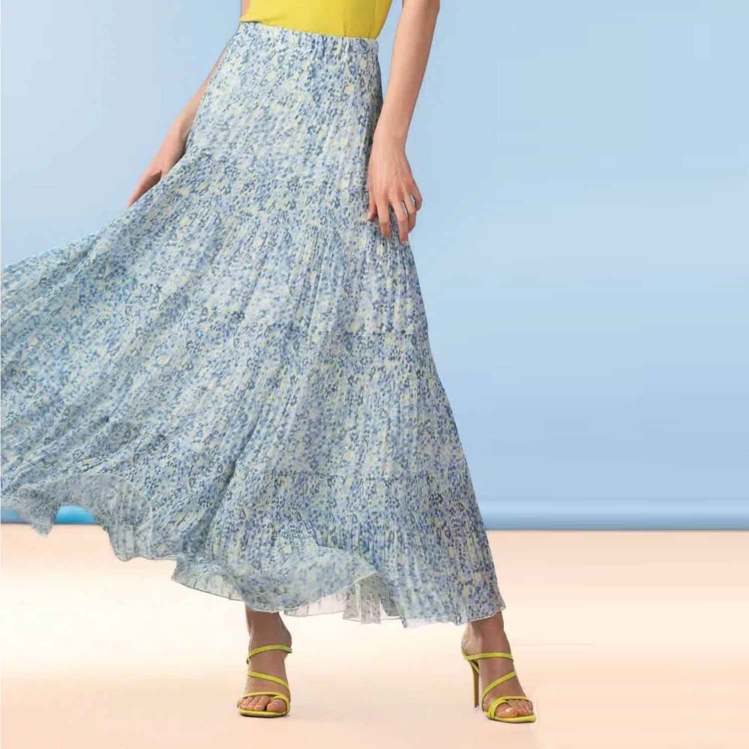 ALISON SHERI A47433 SKIRT-BLUE 1 A47433 1