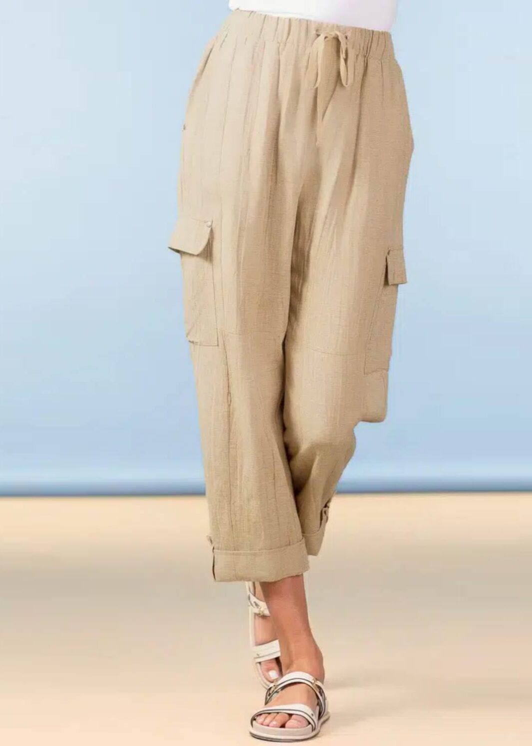 ALISON SHERI A47008 TROUSERS-SAND