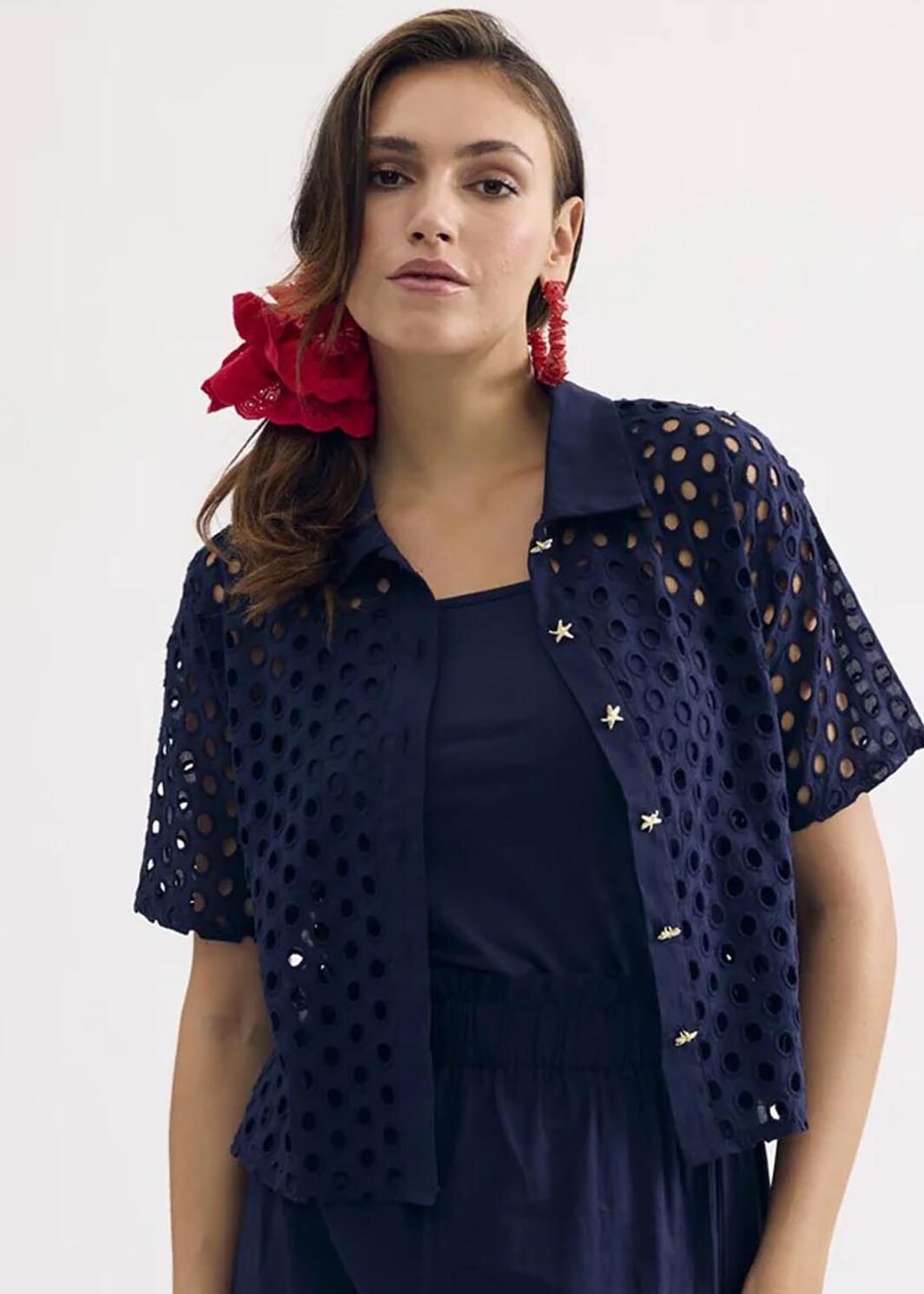 LEO&UGO JE924 CARDIGAN/JACKET-NAVY