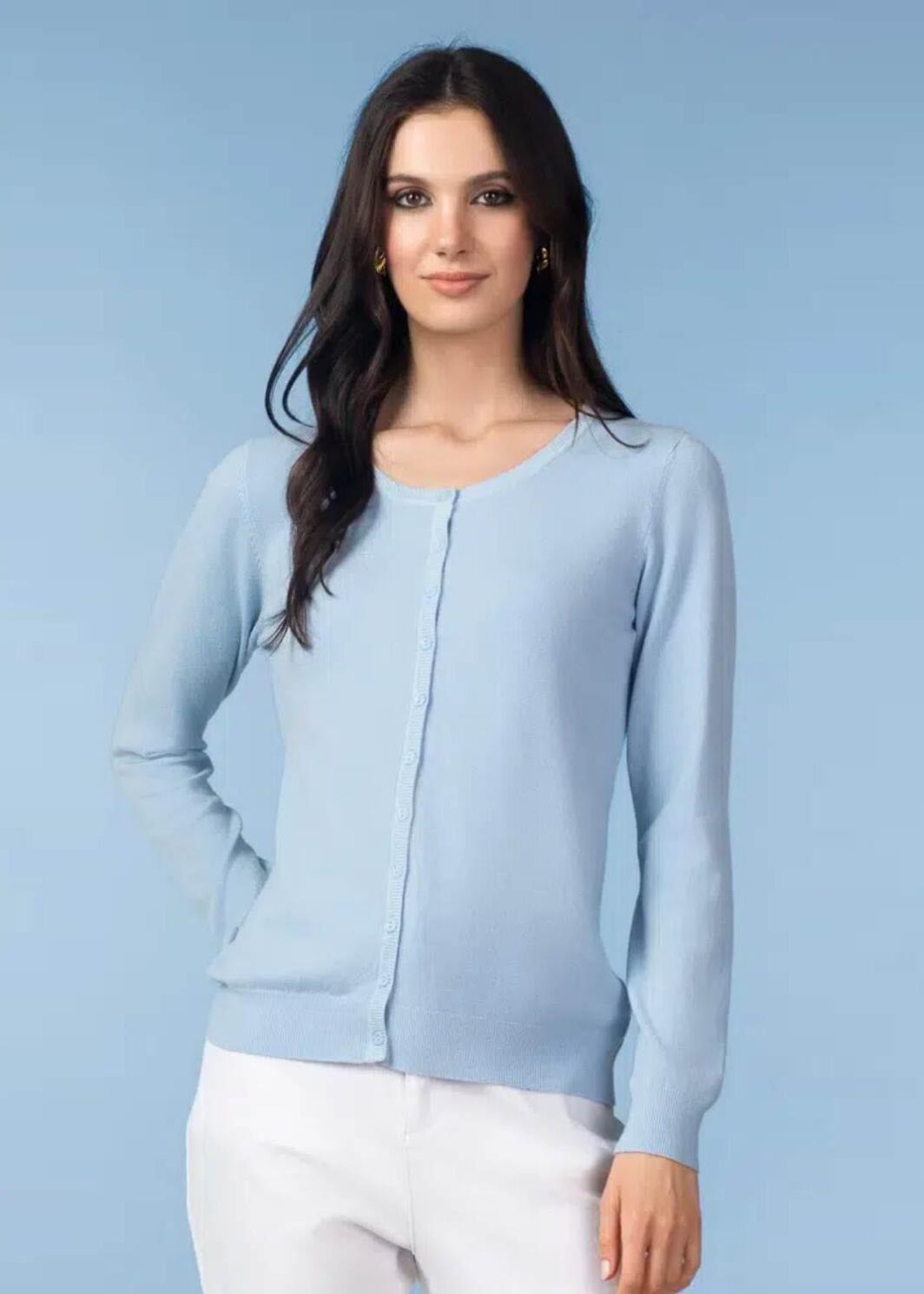 ALISON SHERI YRE701 CARDIGAN-BLUE