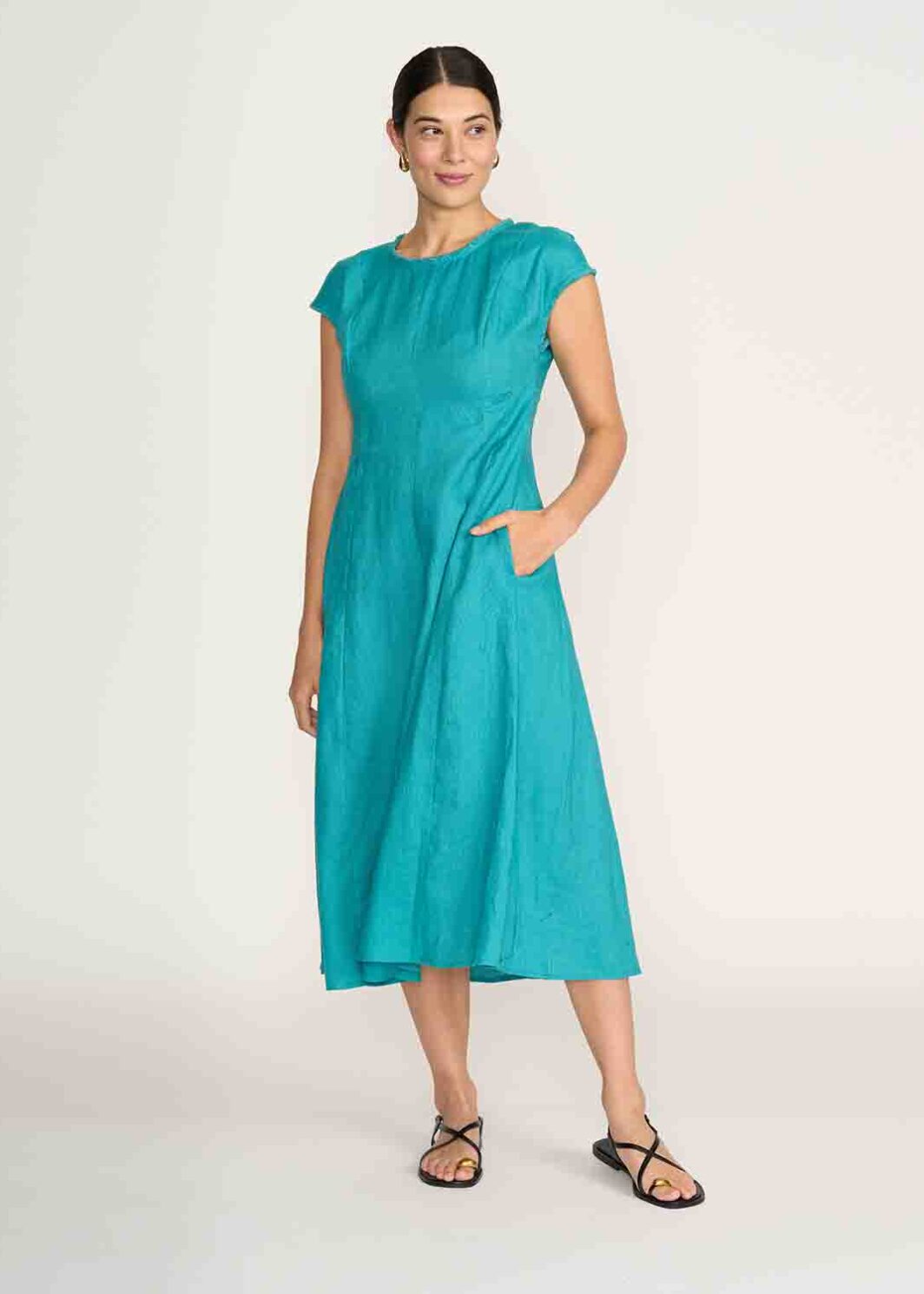 FOIL FO8241 FESTIVAL EVENT DRESS-AQUA
