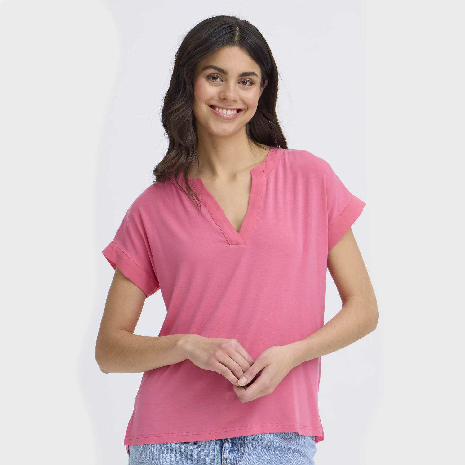 FRANSA 20613699 T-SHIRT HONEYSUCKLE FRLIV 1 FRANSA 20613699 T-SHIRT HONEYSUCKLE FRLIV