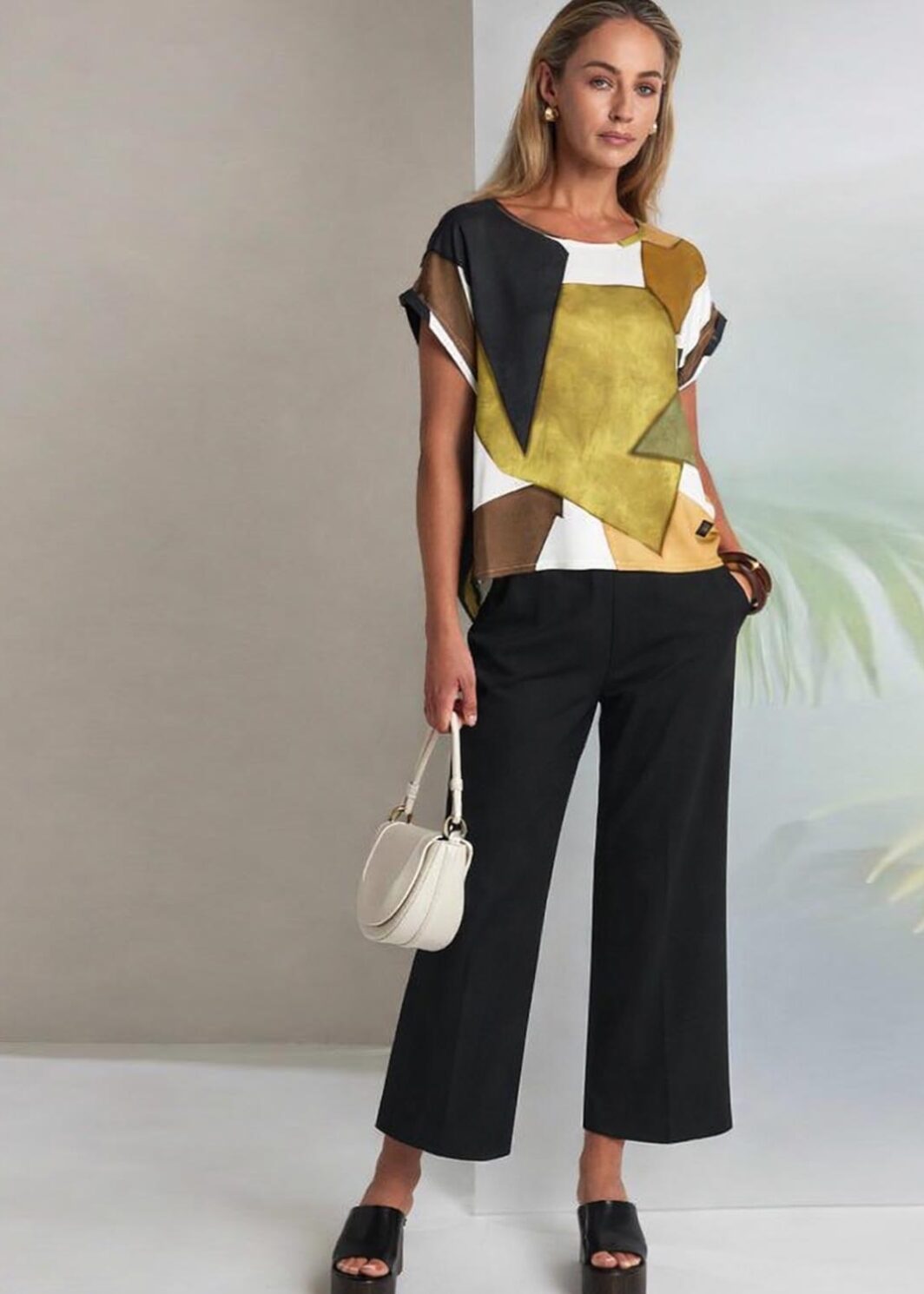 NAYA NAS26237 WIDE LEG TROUSERS-BLACK