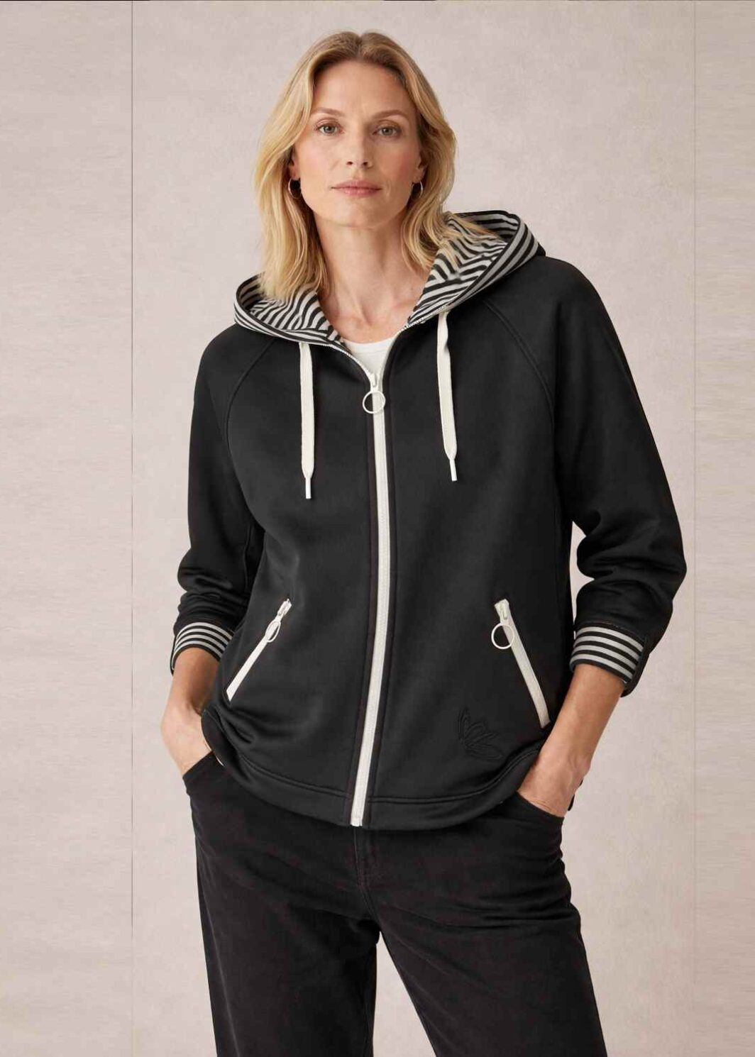 BARBARA LEBEK SWEAT JACKET 56120062-BLACK