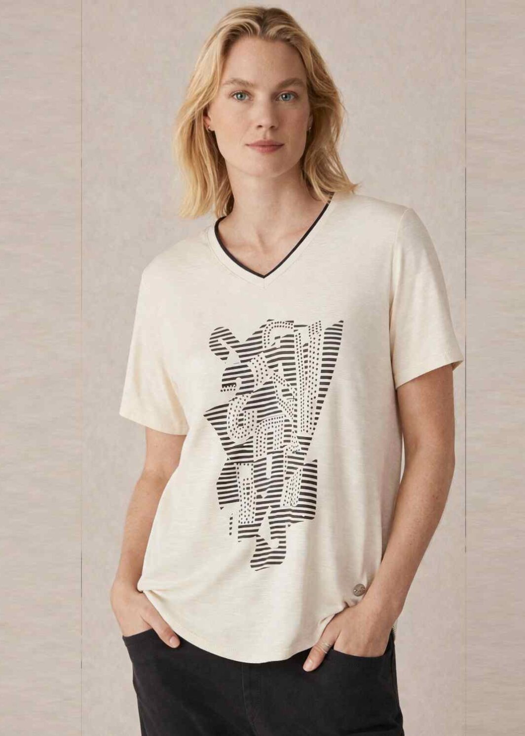 BARBARA LEBEK T SHIRT 56140062-IVORY